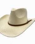Avery | Mens Pinch Front Western Curled Straw Cowboy Hat