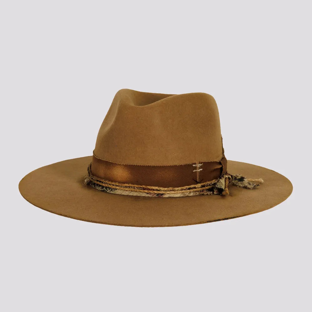 Axel Mens Wool Felt Outback Fedora Hat – American Hat Makers