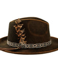 Backroad Womens Felt Fedora Side View