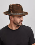 Backroad | Mens Felt Fedora Hat
