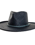 Bailey Navy Sun Straw Hat Front View