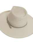 Bailey White Sun Straw Hat Angled Top View