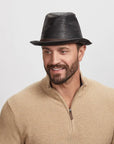 Balboa | Mens Leather Fedora Hat