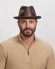 Balboa | Mens Leather Fedora Hat