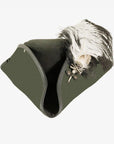 Barbossa | Womens Black Leather Tricorn Hat with Feather Plume