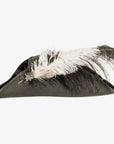 Barbossa | Womens Black Leather Tricorn Hat with Feather Plume