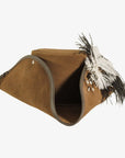 Barbossa | Womens Leather Tricron Hat with Feather Plume