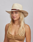 Barcelona | Womens Wide Brim Firm Straw Sun Hat