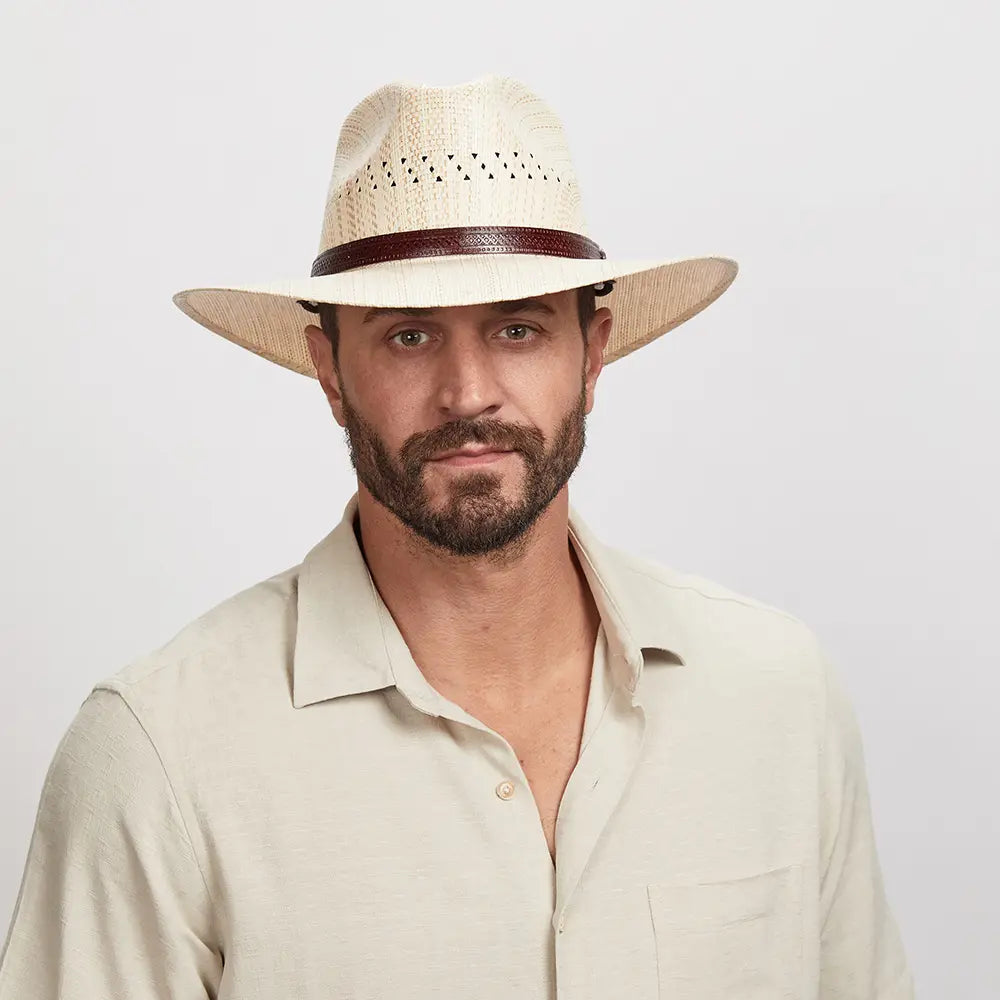 Barcelona | Mens Wide Brim Straw Sun Hat