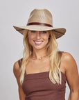 Barcelona | Womens Wide Brim Firm Straw Sun Hat