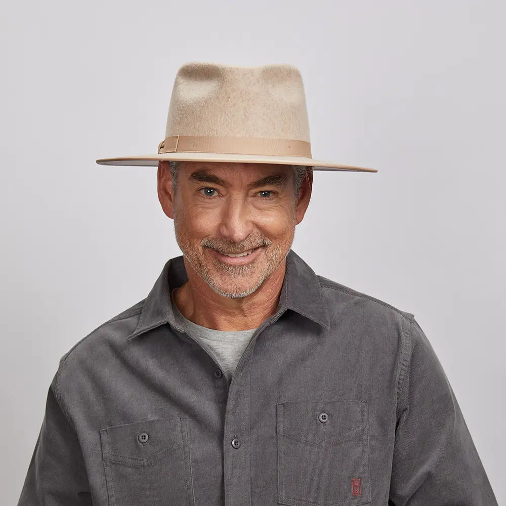 Bondi Mens Wide Brim Felt Fedora Hat American Hat Makers