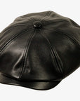 Bourbon St | Womens Black Leather Cap