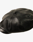 Bourbon St | Womens Black Leather Cap