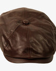 Bourbon St | Womens Brown Leather Cap
