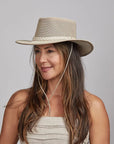 Breeze Latte | Womens Latte Suede Sun Hat
