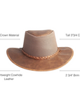 Breeze Copper Mens Sun Hat Infographics