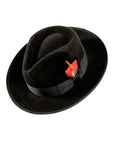 broadway black fedora top view