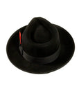 broadway black fedora back view