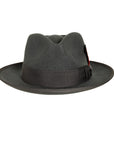 broadway grey fedora back view