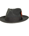 broadway grey fedora front view