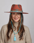 Burnt Santa Fe | Womens Felt Fedora Hat