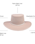 cabana ivory womens sun hat Infographics