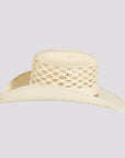 Cal | Womens Vented Crown Woven Bangora Straw Cowgirl Hat