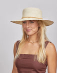 Capri | Womens Wide Brim Straw Sun Hat