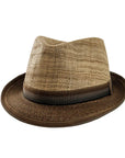 Carmel Tea Straw Sun Hat Front View