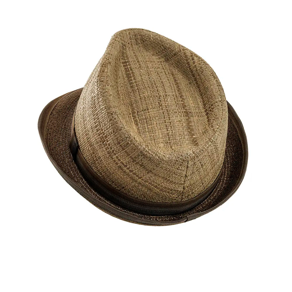 Nero | Mens Fedora Straw Sun Hat by American Hat Makers