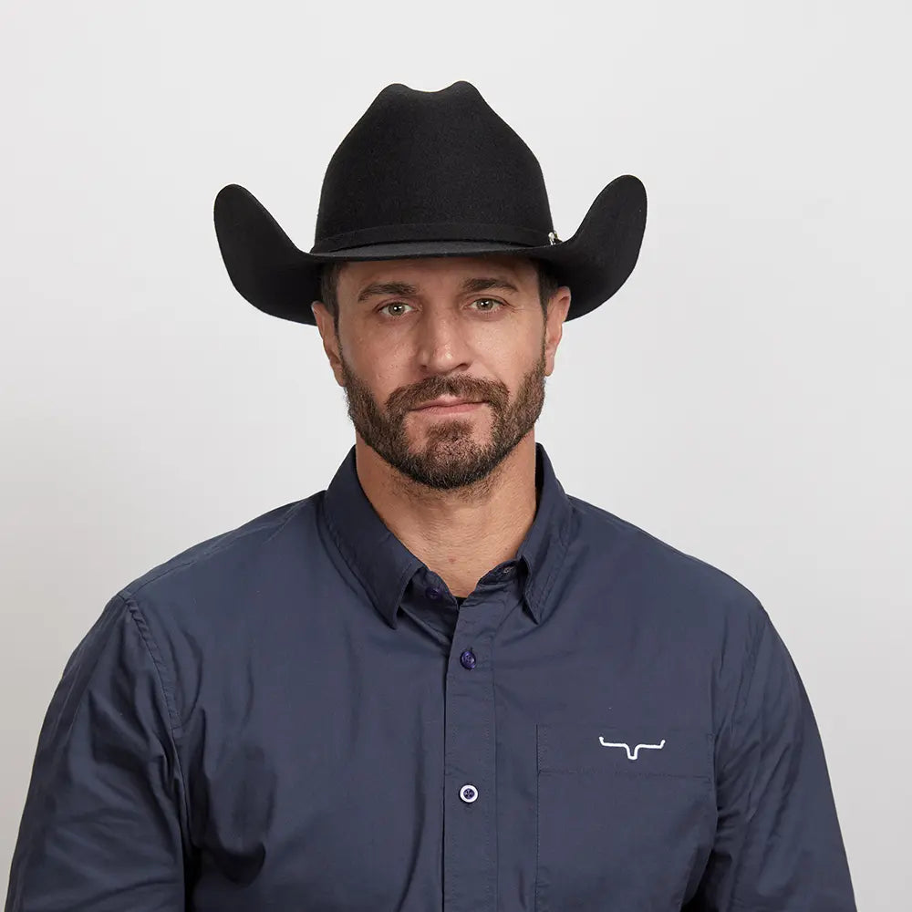 Cattleman Black | Mens Felt Black Cowboy Hat
