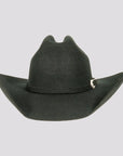 black cattleman cowboy hat front shot