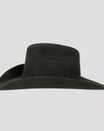 side shot of black cattleman cowboy hat