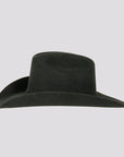 side shot of black cattleman cowboy hat