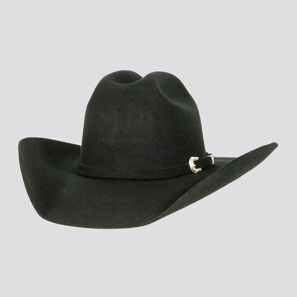 Cattleman Black Womens Felt Black Cowgirl Hat