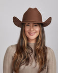 Cattleman Brown | Womens Felt Brown Cowgirl Hat