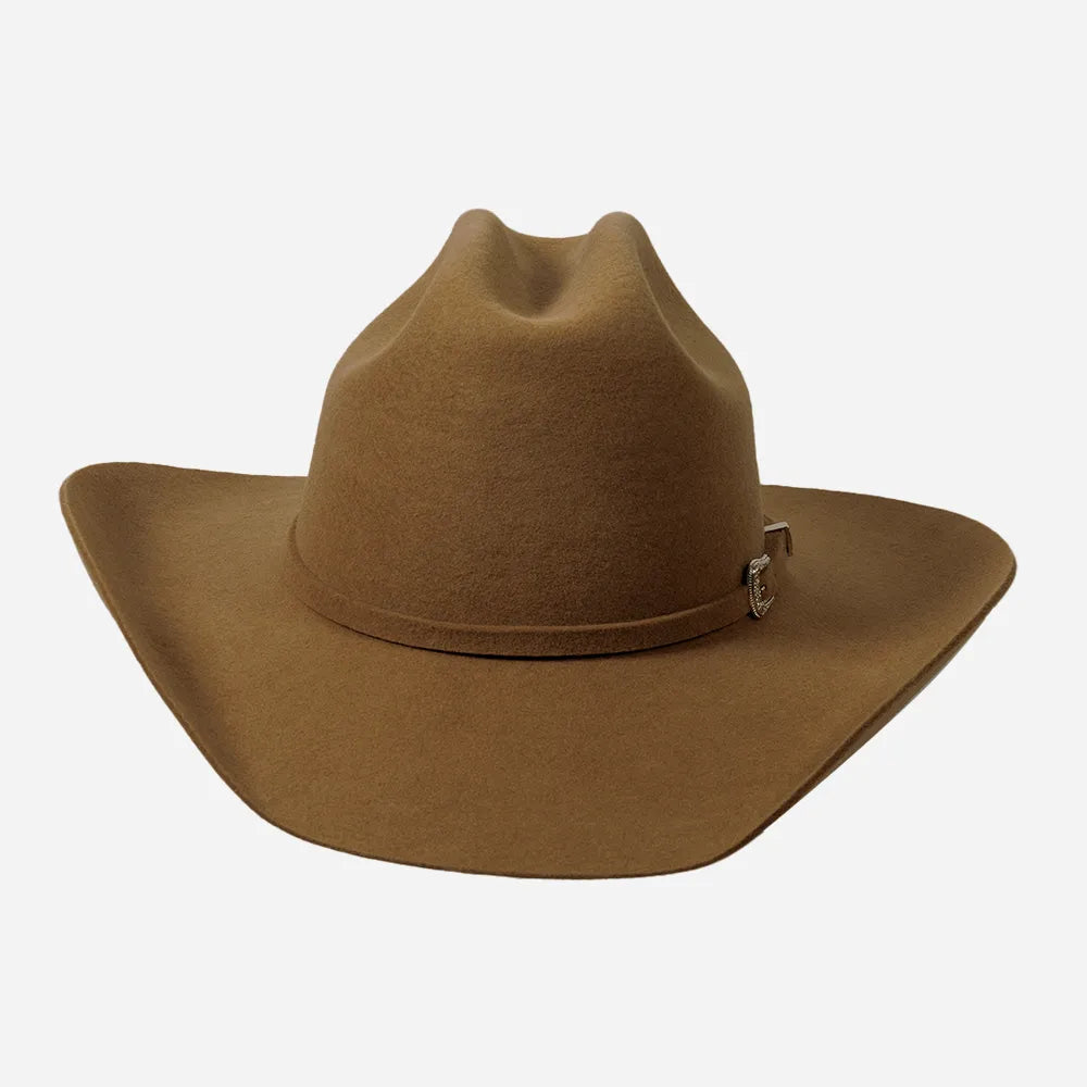 Cattleman | Mens Fawn Felt Cowboy Hat with Western Hat Band 