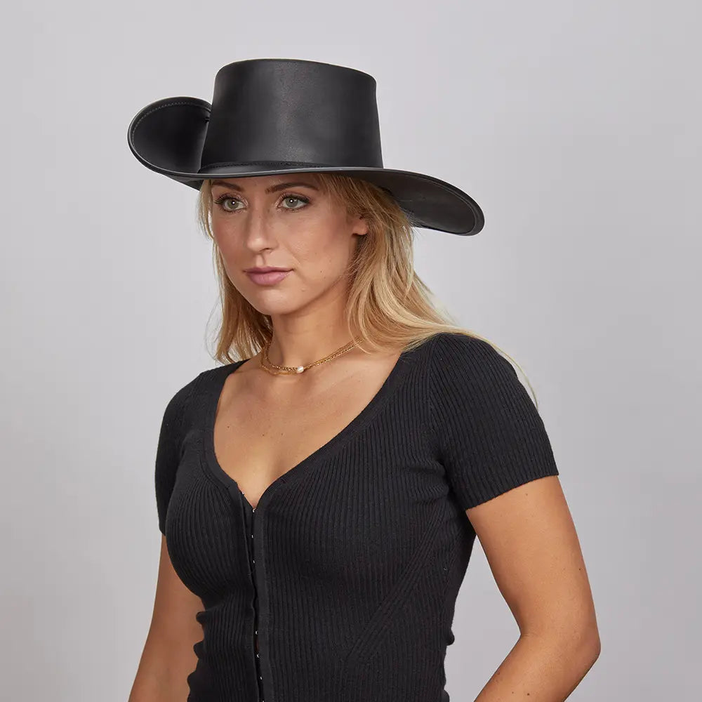 Cavalier | Womens Leather Swashbuckler Pirate Hat