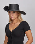Cavalier | Womens Leather Swashbuckler Pirate Hat