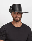 Cavalier | Mens Leather Swashbuckler Pirate Hat