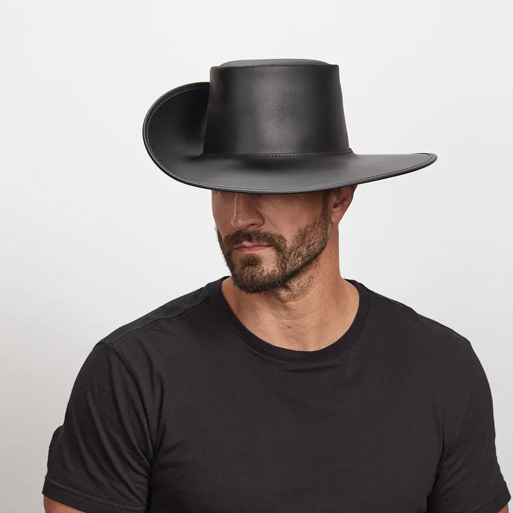 Cavalier | Mens Leather Swashbuckler Pirate Hat