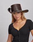 Cavalier | Womens Leather Swashbuckler Pirate Hat