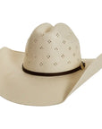 Chief Mens Ivory Sttaw Cowboy Hat Side View