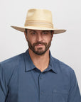Corinth | Mens Wide Brim Straw Fedora Hat