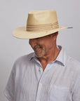Corinth | Mens Wide Brim Straw Fedora Hat