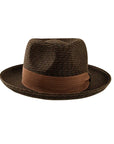 Coronado Brown Straw Sun Hat Front View