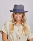 Coronado | Womens Straw Fedora Hat