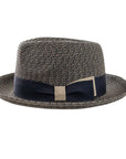 Coronado Navy Straw Sun Hat Side View
