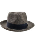Coronado Navy Straw Sun Hat Front View