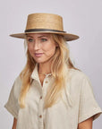 Cozumel | Womens Wide Brim Straw Sun Hat